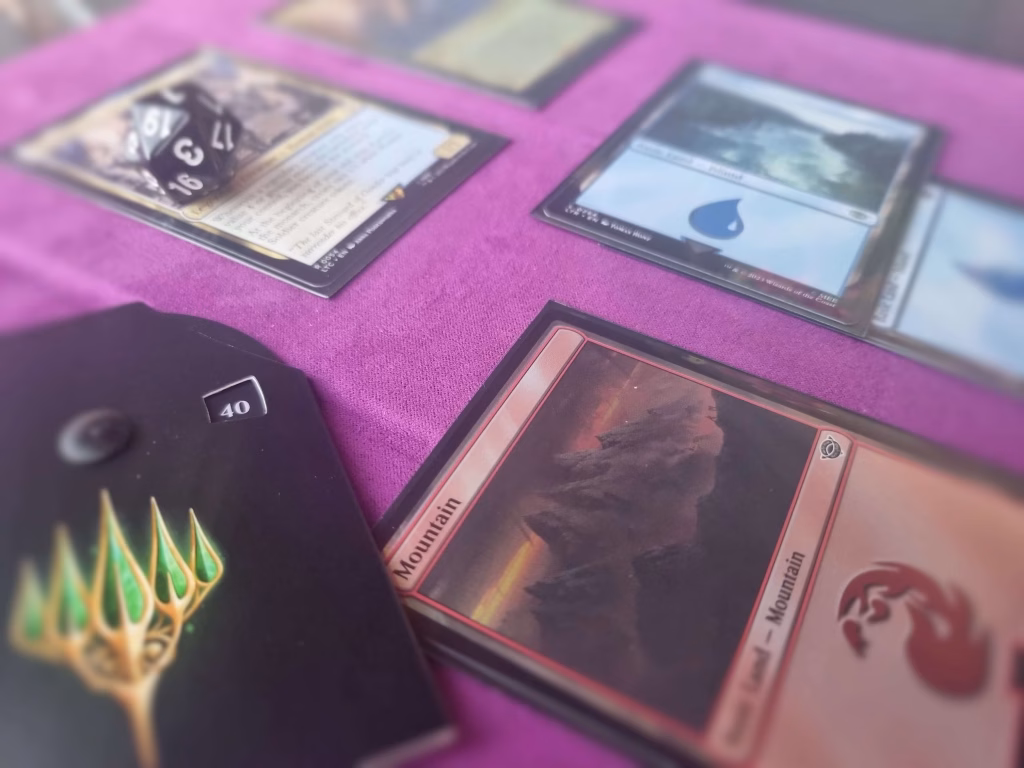 Magic The Gathering Board with Cards