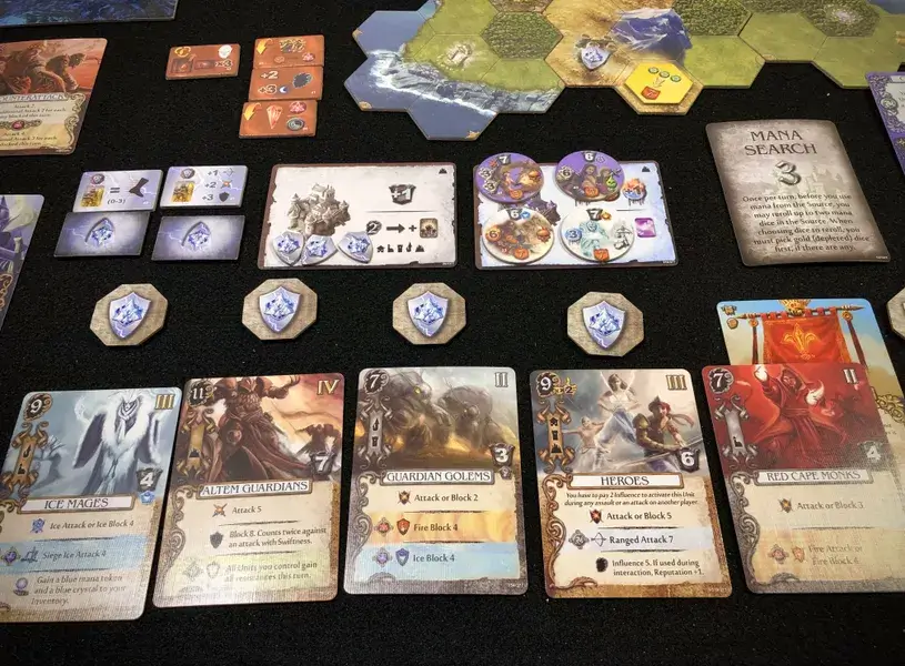 Mage Knight Karten Uebersicht